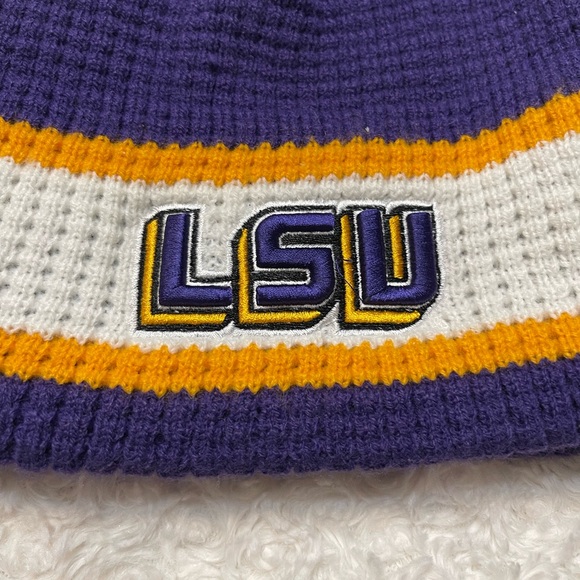 LSU Purple, Gold & White Beanie - Picture 2 of 6